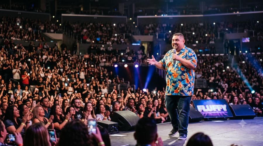 Fluffy Performing on the Stage