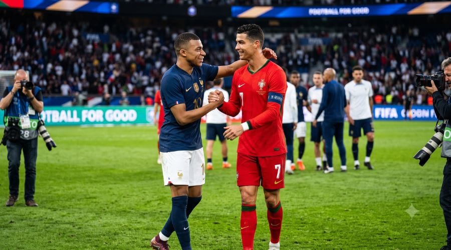 Performance Metrics for Kylian Mbappe and Cristiano Ronaldo after Two Full Seasons