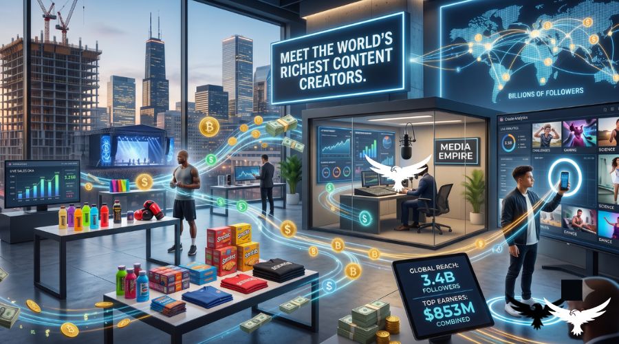 The Top 6 Richest Content Creators in the World